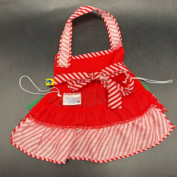 Build A Bear Holiday Outfit Festive Christmas Cookies Apron/Pinafore - Picture 4 of 7